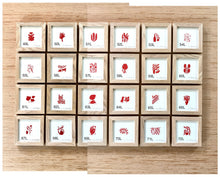 Afbeelding in Gallery-weergave laden, Plant zeefdrukken 10 x 10 cm met lijst