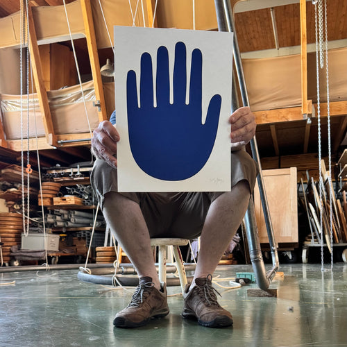 Screenprint: Net iets meer vingers.