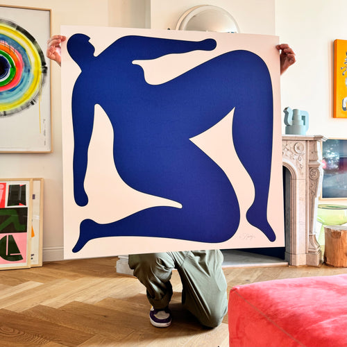 Screenprint, Zij past in het vierkant.