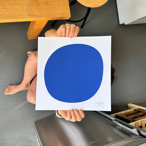 Screenprint: Bijna een cirkel.