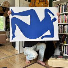 Afbeelding in Gallery-weergave laden, Screenprint, Man kijkt hoe laat het is.