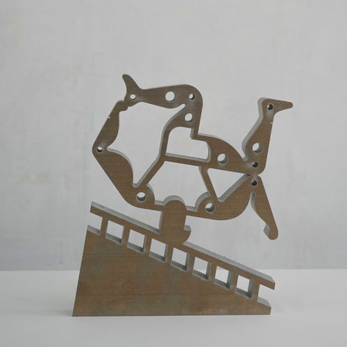 Aluminum sculpture, Acrobat