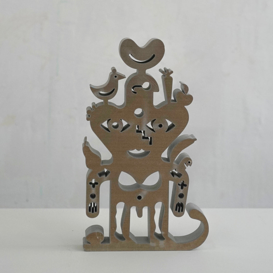 Aluminum sculpture, Loveman
